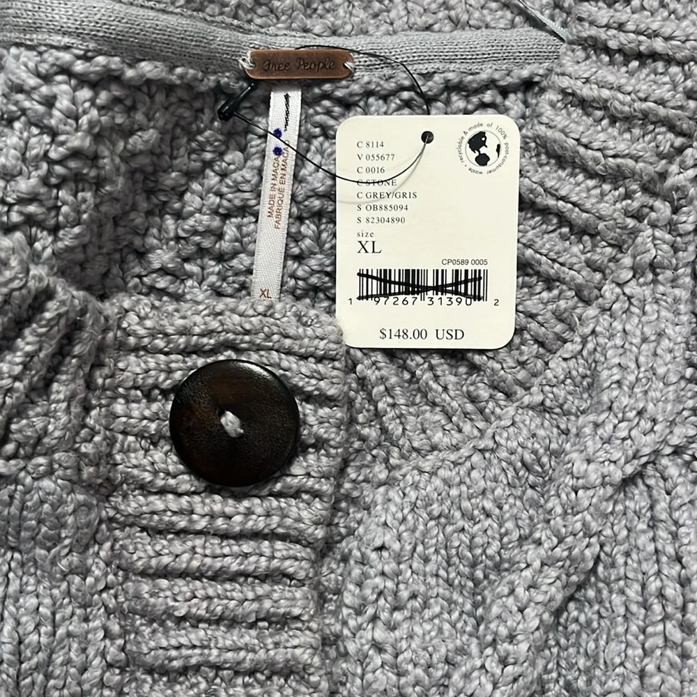 Free People Bonfire Cardi Size XL NWT - Picture 12 of 12